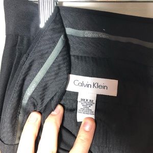 Calvin Klein polyester black dress pants